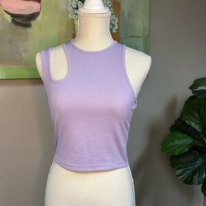 Zara crop lavender tank top. Size M